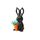 Ножницы и магнит со скрепками Bunny, чёрные