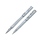 Набор Pierre Cardin коллекция «ПАРА (PEN&PEN)» : ручка шариковая + роллер. Корпус - латунь, отделка и детали дизайна - сатиновое покрытие, сталь + хром. Цвет серебристый. Упаковка Е.