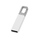 Флеш-карта USB 2.0 16 Gb с карабином "Hook", синий/серебристый