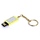 USB-флешка на 8 Гб в виде "Кулона" с кристаллами, мини чип, золотой