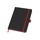 Блокнот "ColorNote Black", твердая обложка A5, 80 листов, черный с красным (Р)