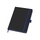 Блокнот "ColorNote Black", твердая обложка A5, 80 листов, черный с зеленым яблоком