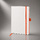 Блокнот "ColorNote White", твердая обложка A5, 80 листов, белый с красным