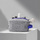 Косметичка из РПЕТ фетра с ручкой "Felt", серый с синим