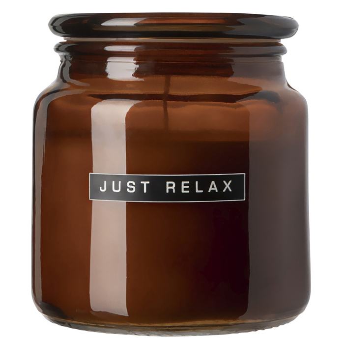 Ароматизированная свеча Wellmark Let's Get Cozy 650 г с ароматом кедрового дерева - Amber heather