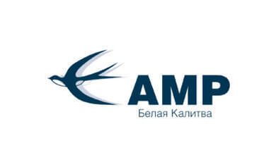 Логотип «AMP белая калитва»