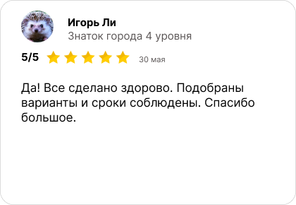 Отзыв, Игорь Ли