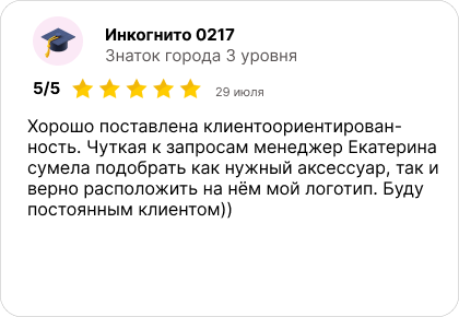 Отзыв, инкогнито
