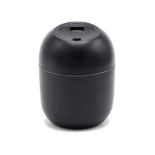 Светодиодный USB увлажнитель Egg с подсветкой, черный-S
