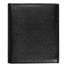 Кошелек с картхолдером Leather Plain, чёрный