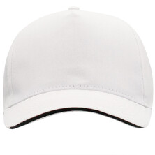 Бейсболка 5-панельная ERIS, Белый