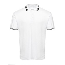 New Gen Рубашка поло мужская белая комбинированная 2XL
