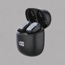 Беспроводные наушники с микрофоном Air Buds Pro, TWS, BT 5.3, LED, 300 мАч, черный, Deppa
