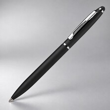 Ручка металлическая шариковая "Глори Софт" soft-touch, черный