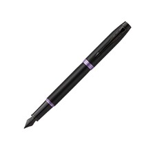 Перьевая ручка Parker IM Vibrant Rings Flame Amethyst Purple, стержень:F, цвет чернил: blue, в подарочной упаковке.