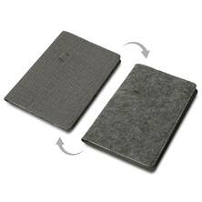 Двустороннее портфолио из рпет-фетра и искусственной кожи "Felt", серый