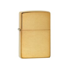Зажигалка ZIPPO с покрытием Brushed Brass, латунь/сталь, золотистая, матовая, 38x13x57 мм