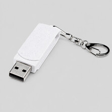 Флешка USB 3.0 Варуна на 16 ГБ, крапчатый белый