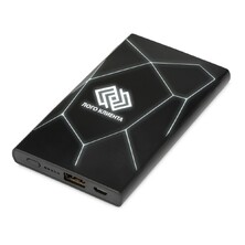 Портативное беспроводное зарядное устройство "Geo Wireless", 5000 mAh, черный