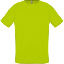 Футболка унисекс Sporty 140 зеленый неон, размер XXs
