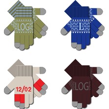 Сенсорные перчатки на заказ Guanti Tok, полушерсть, размер L/XL