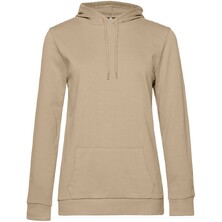 Толстовка с капюшоном женская Hoodie, бежевая, размер XS