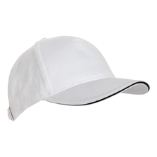 Бейсболка с кантом STAN 5 клиньев хлопок 280, 11K, Белый,  (10/1)  (56-58/ONE SIZE)