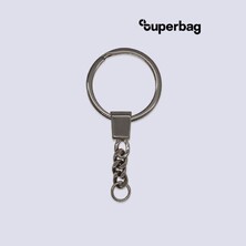 Кольцо с цепочкой Ring для обвеса, L=7см (чёрный никель)